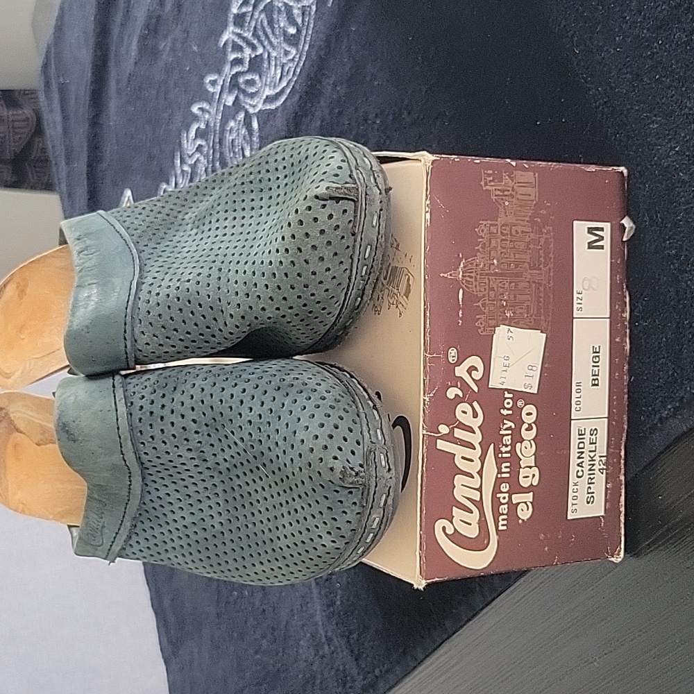 Candie's for el greco Clogs, Blue, 8, Vintage. - Picture 7 of 8